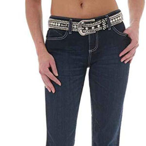 WRANGLER Q BABY RIDING JEANS SIZE 10 DARK WASH